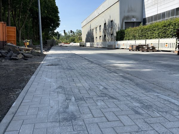 Aktuelle Ansicht der Baumaßnahme Hachener Straße 