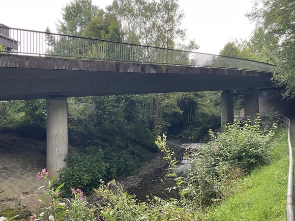 Turnusgemäße Hauptprüfung der Brücke an der Grünewaldstraße 