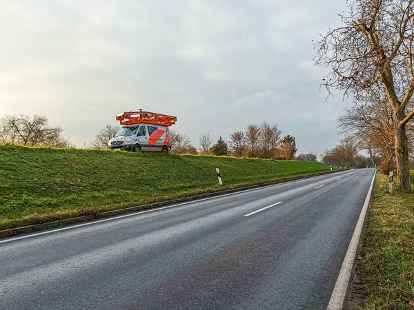 Straßenzustandserfassung durch eagle eye-Methode 