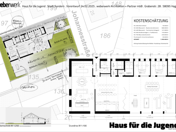 Vorentwurf für ein Haus der Jugend 
