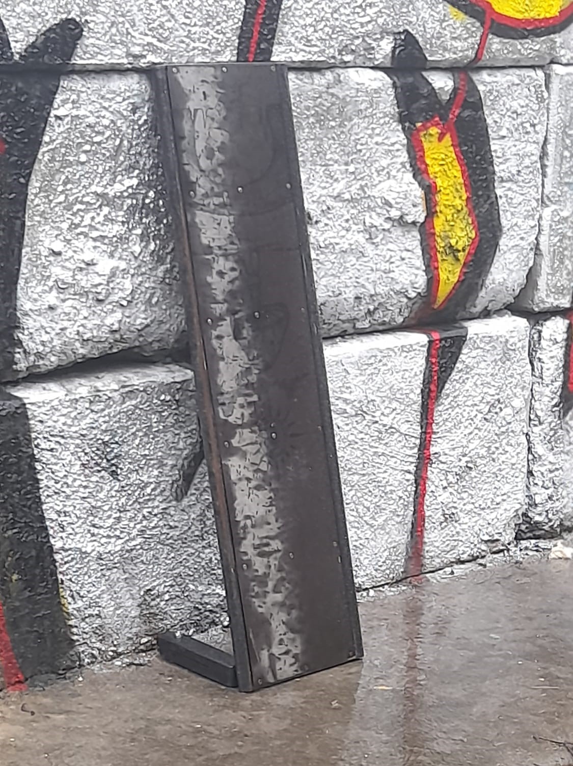 Beschädigte Rampe an der Skateranlage Schweinsohl 