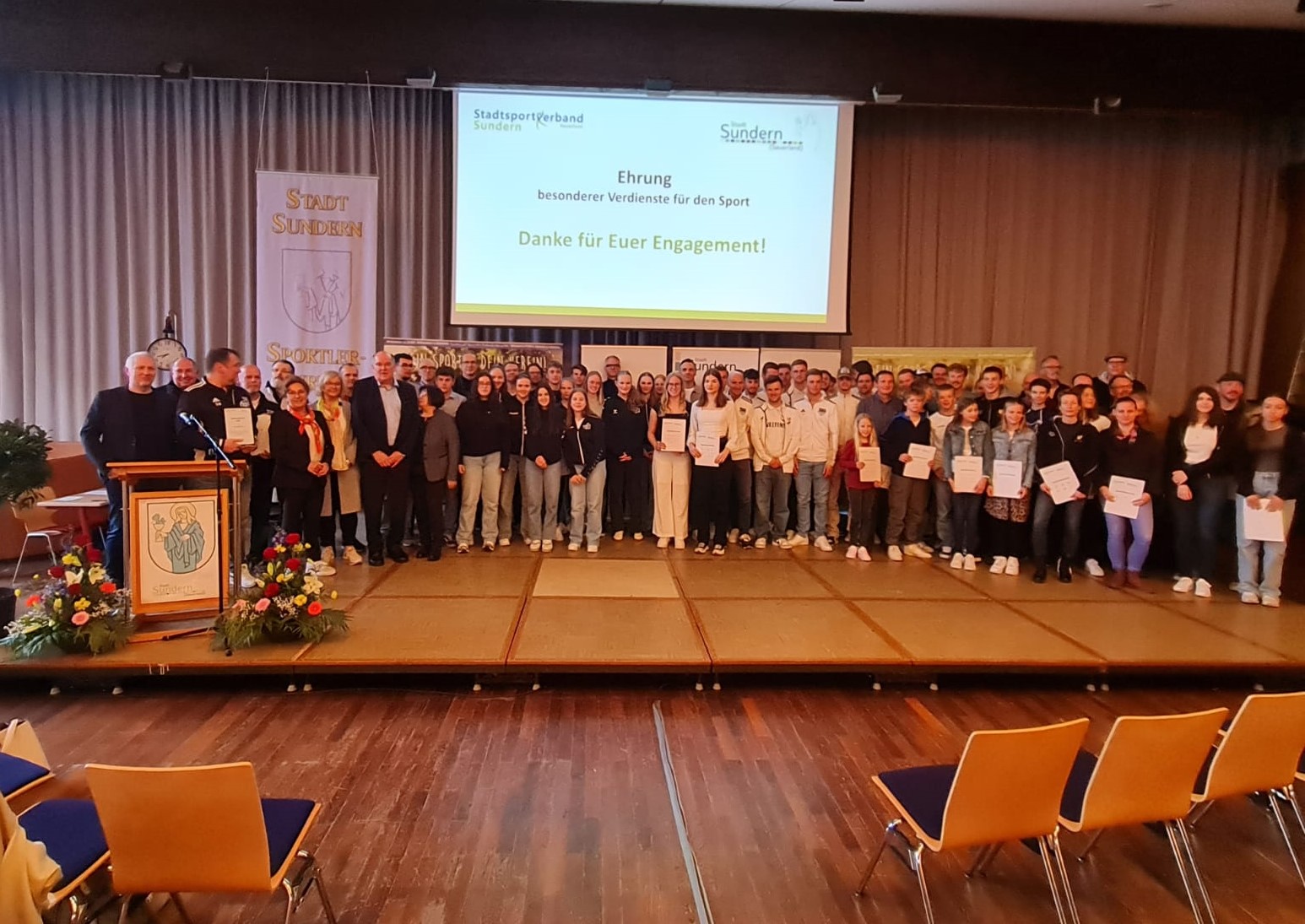 Auszeichnung der besten Sportlerinnen und Sportler Sunderns