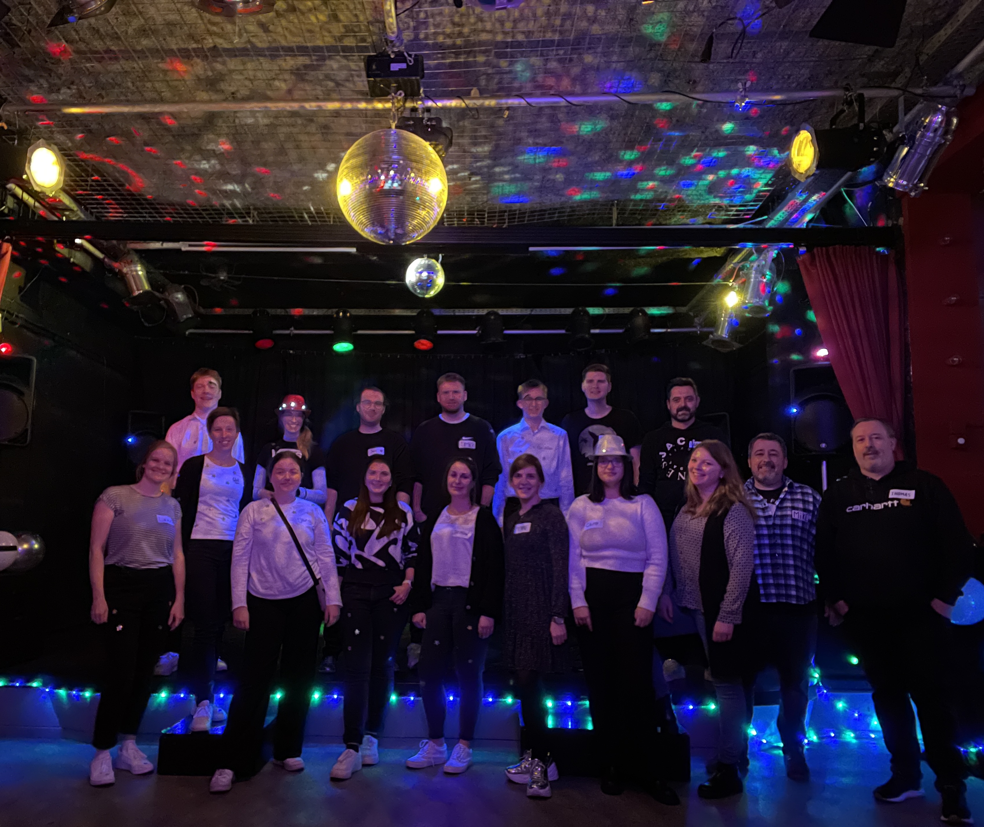 Helferinnen und Helfer der Teenie Disco 