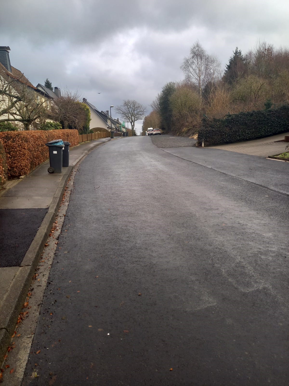 Sanierter Straßenabschnitt in Brandhagen