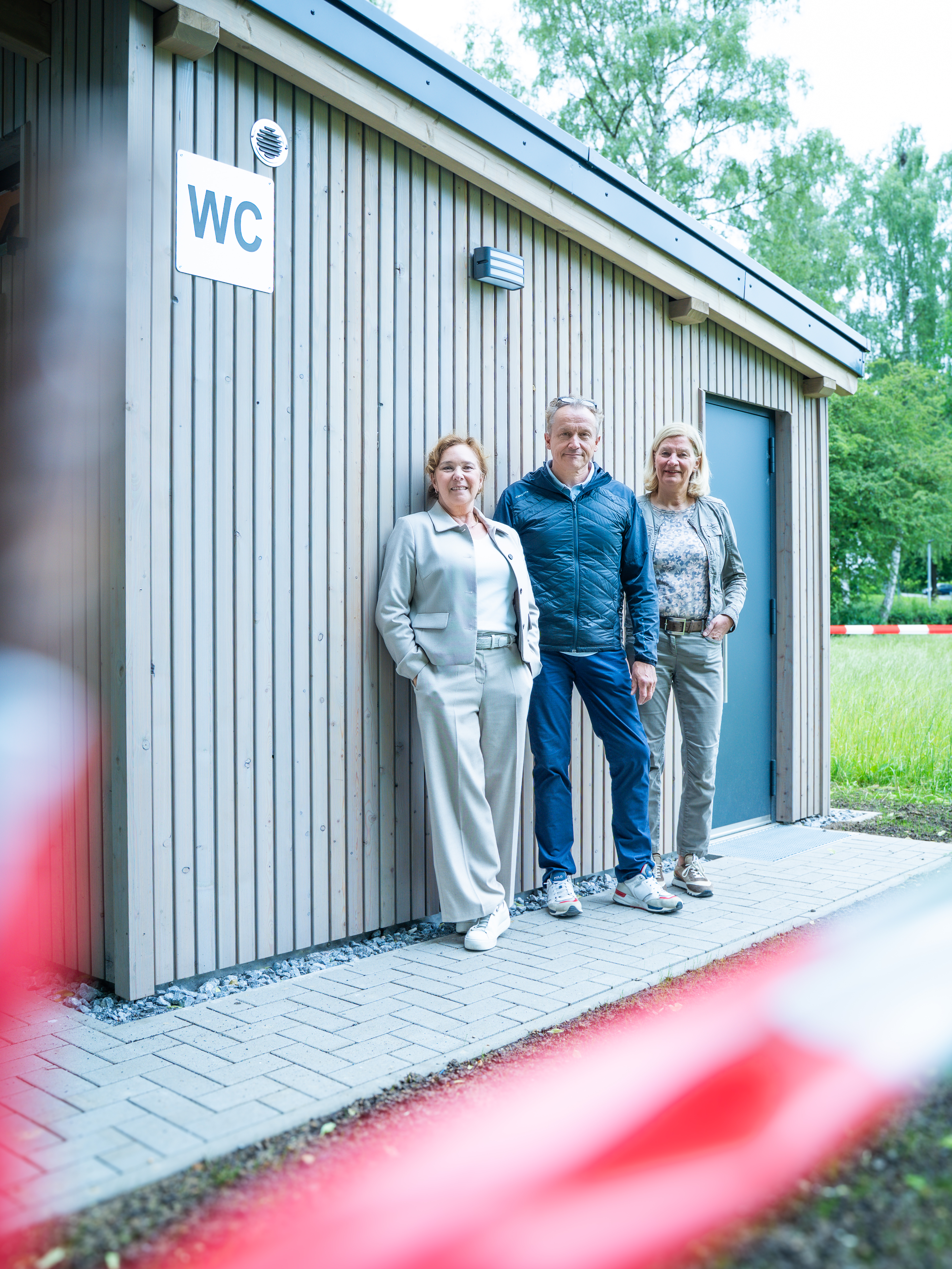 Inbetriebnahme des neuen WC-Gebäudes am Airlebnisweg in Amecke 