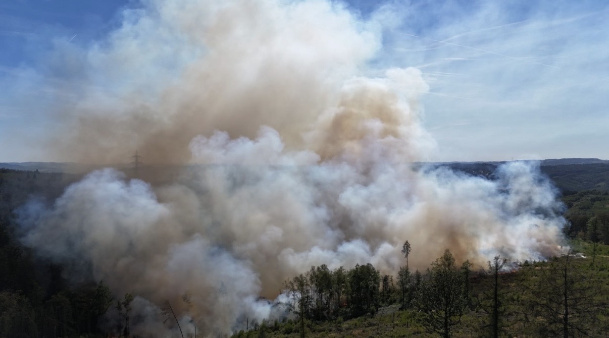 Waldbrand in Stemel 
