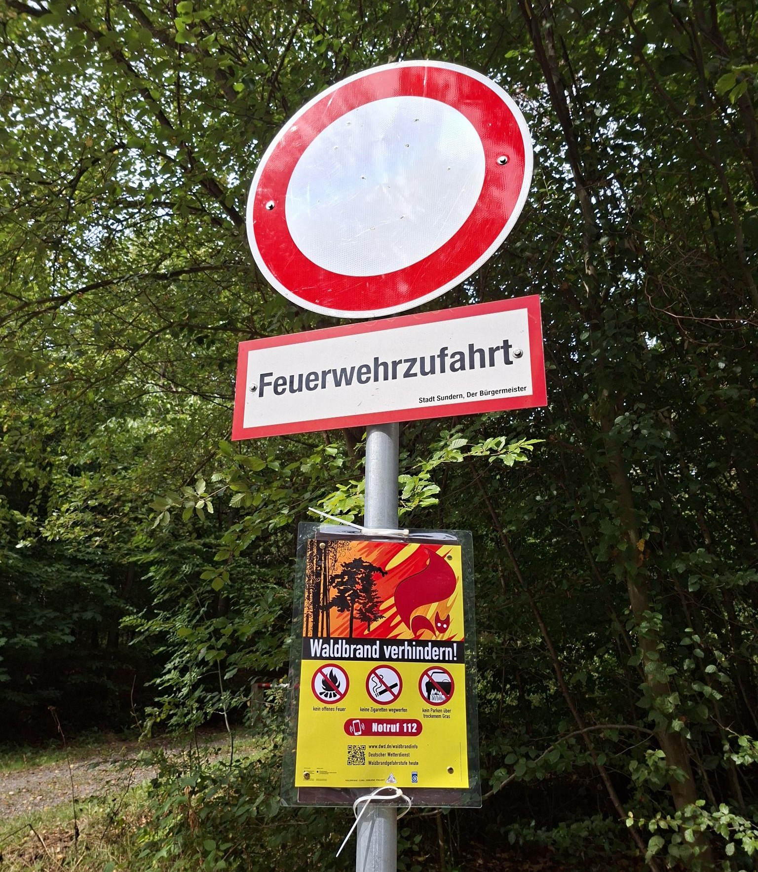 Waldbrand verhindern!